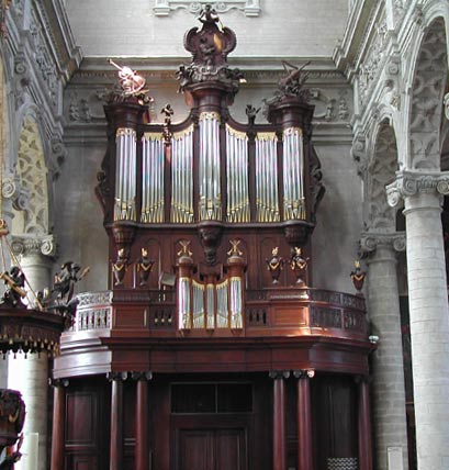het groot orgel te Grimbergen